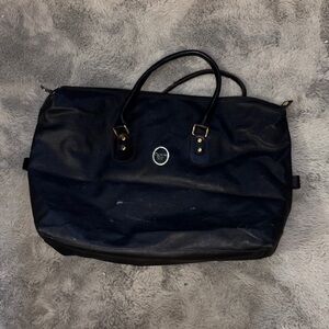 Vintage Dior Black Bag with Gold Detailing